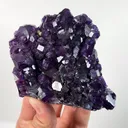 Natural Purple Fluorite and Pyrite, Mineral Specimen: Inner Mongolia,China (110*95*20MM) - image 2