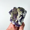Natural Purple Fluorite and Pyrite, Mineral Specimen: Inner Mongolia,China (75*70*30MM) - image 4