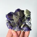 Natural Purple Fluorite and Pyrite, Mineral Specimen: Inner Mongolia,China (75*70*30MM) - image 6