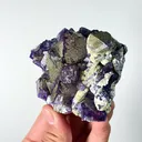 Natural Purple Fluorite and Pyrite, Mineral Specimen: Inner Mongolia,China (75*70*30MM) - image 2