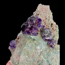 Natural Purple Fluorite and Pyrite, Mineral Specimen:Fujian,China (80*95*45MM) - image 3