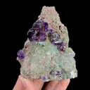 Natural Purple Fluorite and Pyrite, Mineral Specimen:Fujian,China (80*95*45MM) - image 1