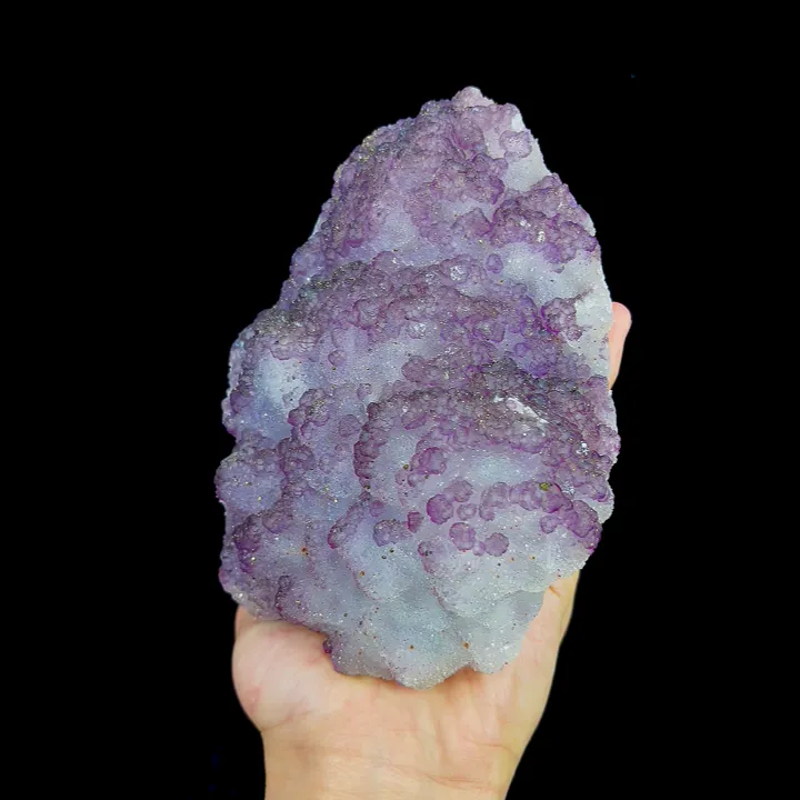Natural Purple Fluorite and Pyrite, Mineral Specimen:Henan,China (110*160*45MM) - image 4