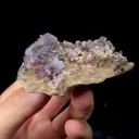 Natural Purple Fluorite and Pyrite Mineral Specimen,High Quality Specimen,YAO GANG XIAN,HUNAN,CHINA(70*45*20mm) - image 2