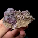 Natural Purple Fluorite and Pyrite Mineral Specimen,High Quality Specimen,YAO GANG XIAN,HUNAN,CHINA(70*45*20mm) - image 1