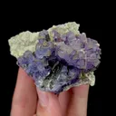 Natural Purple Fluorite and Pyrite Mineral Specimen,High Quality Specimen,YINDU,INNER MONGOLIA,CHINA(68*52*49mm) - image 3