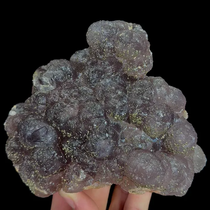 Natural Purple Fluorite and Pyrite, Mineral Specimen:Jiangxi,China (140*120*45MM) image