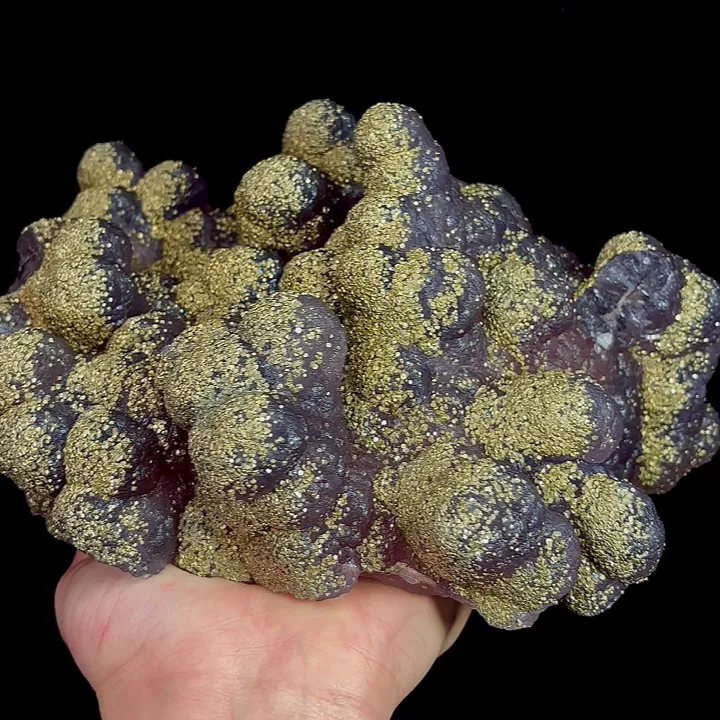 Natural Purple Fluorite and Pyrite, Mineral Specimen:Jiangxi,China (220*170*100MM) - image 3