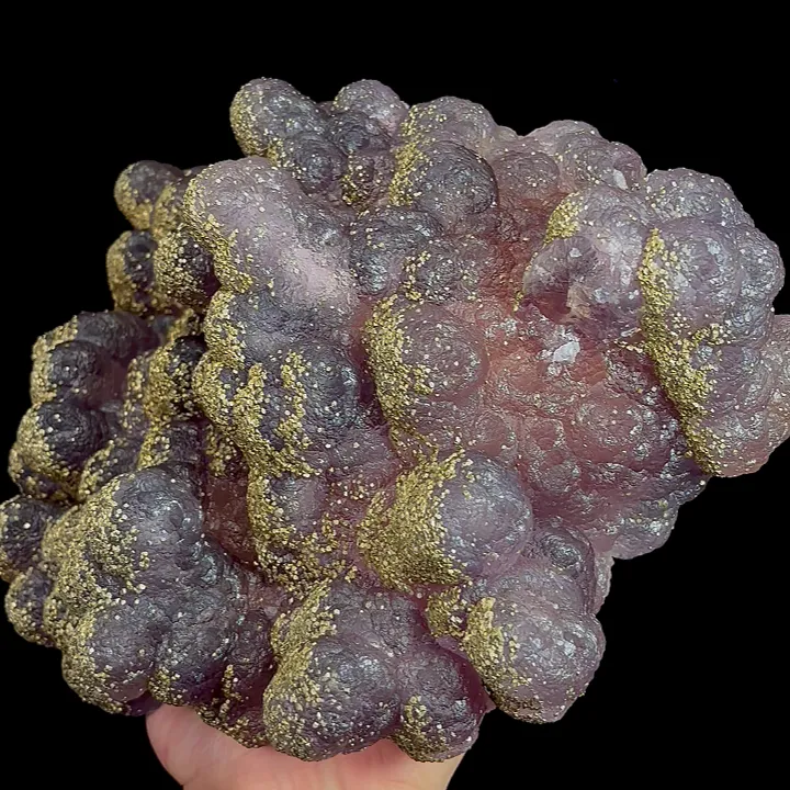Natural Purple Fluorite and Pyrite, Mineral Specimen:Jiangxi,China (220*170*100MM) - image 4