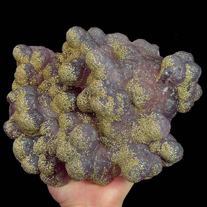 Natural Purple Fluorite and Pyrite, Mineral Specimen:Jiangxi,China (220*170*100MM) - image 5