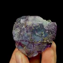 Natural Purple Fluorite and Pyrite, Mineral Specimen:Yaogangxian,Hunan (40*50*30MM) - image 6