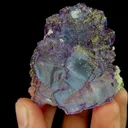 Natural Purple Fluorite and Pyrite, Mineral Specimen:Yaogangxian,Hunan (40*50*30MM) - image 2