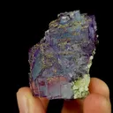 Natural Purple Fluorite and Pyrite, Mineral Specimen:Yaogangxian,Hunan (40*50*30MM) - image 5