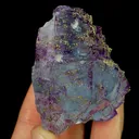 Natural Purple Fluorite and Pyrite, Mineral Specimen:Yaogangxian,Hunan (40*50*30MM) - image 3