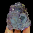 Natural Purple Fluorite and Pyrite, Mineral Specimen:Yaogangxian,Hunan (40*50*30MM) - image 8