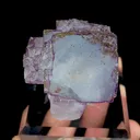 Natural Purple Fluorite and Pyrite, Mineral Specimen:Yaogangxian,Hunan (45*50*35MM) - image 4