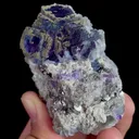 Natural Purple Fluorite and Pyrite, Mineral Specimen:Yaogangxian,Hunan (45*70*45MM) - image 2