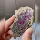 Natural Purple Fluorite and Pyrite Symbiosis comes from Yaogangxian,Hunan 70*45*20MM - image 4