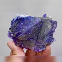 Natural Purple Fluorite and Pyrite Symbiosis comes from Yaogangxian,Hunan 75*55*30MM - image 5
