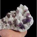 Natural Purple Fluorite and Quartz Cluster, Mineral Specimen: Inner Mongolia,China (170*130*65MM) - image 3