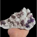 Natural Purple Fluorite and Quartz Cluster, Mineral Specimen: Inner Mongolia,China (170*130*65MM) - image 2