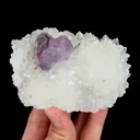 Natural Purple Fluorite and Quartz Cluster, Mineral Specimen:Zhejiang,China (100*70*35MM) - image 6