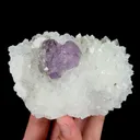 Natural Purple Fluorite and Quartz Cluster, Mineral Specimen:Zhejiang,China (100*70*35MM) - image 5