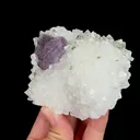 Natural Purple Fluorite and Quartz Cluster, Mineral Specimen:Zhejiang,China (100*70*35MM) - image 2