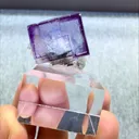Natural Purple Fluorite and Quartz Coexist comes from Yaogangxian, Hunan 20*20*20MM - image 2