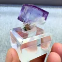 Natural Purple Fluorite and Quartz Coexist comes from Yaogangxian, Hunan 20*20*20MM - image 6