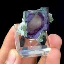 Natural Purple Fluorite and Quartz Coexist comes from Yaogangxian, Hunan 30*30*20MM - image 3