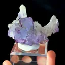 Natural Purple Fluorite and Quartz Coexist comes from Yaogangxian, Hunan 60*25*35MM - image 2