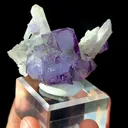 Natural Purple Fluorite and Quartz Coexist comes from Yaogangxian, Hunan 60*25*35MM - image 5