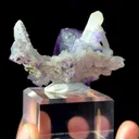 Natural Purple Fluorite and Quartz Coexist comes from Yaogangxian, Hunan 60*25*35MM - image 4