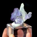 Natural Purple Fluorite and Quartz Coexist comes from Yaogangxian, Hunan 60*25*35MM - image 3