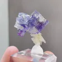 Natural Purple Fluorite and Quartz coexist comes from Yaogangxian,Hunan 25*20*35MM - image 2