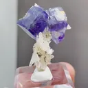 Natural Purple Fluorite and Quartz coexist comes from Yaogangxian,Hunan 25*20*35MM - image 4