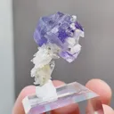 Natural Purple Fluorite and Quartz coexist comes from Yaogangxian,Hunan 25*20*35MM - image 1