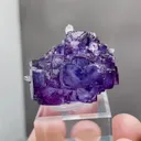 Natural Purple Fluorite and Quartz coexist comes from Yaogangxian,Hunan 35*20*30MM - image 2