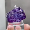 Natural Purple Fluorite and Quartz coexist comes from Yaogangxian,Hunan 35*20*30MM - image 1