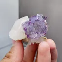 Natural Purple Fluorite and Quartz coexist comes from Yaogangxian,Hunan 50*35*35MM - image 4
