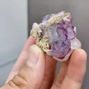 Natural Purple Fluorite and Quartz coexist comes from Yaogangxian,Hunan 50*35*35MM - image 5