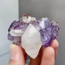 Natural Purple Fluorite and Quartz coexist comes from Yaogangxian,Hunan 50*35*35MM - image 1