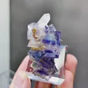 Natural Purple Fluorite and Quartz coexist comes from Yaogangxian,Hunan40*20*35MM - image 2