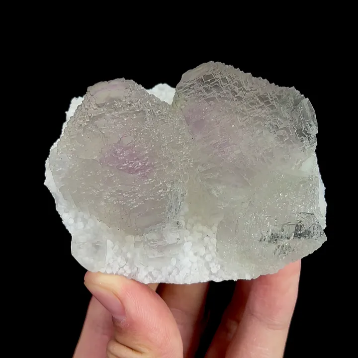 Natural Purple Fluorite and Quartz, Mineral Specimen: Fujian,China (80*65*40MM) - image 6