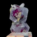 Natural Purple Fluorite and Quartz , Mineral Specimen: Inner Mongolia,China (30*35*45MM) - image 4