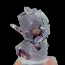 Natural Purple Fluorite and Quartz , Mineral Specimen: Inner Mongolia,China (30*35*45MM) - image 3