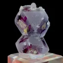 Natural Purple Fluorite and Quartz , Mineral Specimen: Inner Mongolia,China (30*35*45MM) - image 2