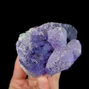 Natural Purple Fluorite and Quartz, Mineral Specimen: Inner Mongolia,China (85*60*65MM) - image 3