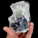 Natural Purple Fluorite and Quartz, Mineral Specimen: Inner Mongolia,China (85*60*65MM) - image 4
